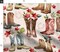 Western Boots Large Pink Floral Horse Watercolor Cowboy Custom Printed Fabric by Spoonflower Various Fabrics by the Yard or Fat Quarter